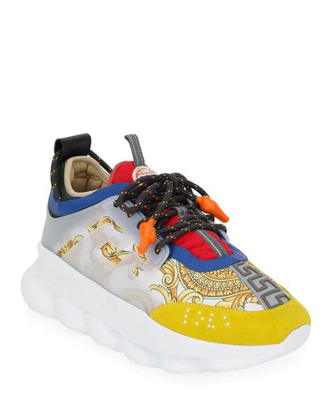 versace chain reaction sneakers mens on sale|versace chain reaction sneakers price.